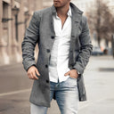 Classic Collection | Men's Wool Overcoat with Plaid Design | Stylish Winter Coat for Versatile Occasions 0