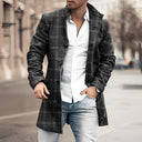Classic Collection | Men's Wool Overcoat with Plaid Design | Stylish Winter Coat for Versatile Occasions 1