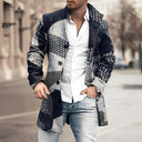 Classic Collection | Men's Wool Overcoat with Plaid Design | Stylish Winter Coat for Versatile Occasions 2