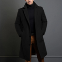 Elegant Wool Overcoat | Men's Long Coat with Single-Breasted Design | Timeless Style for Versatile Wear 0