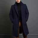 Elegant Wool Overcoat | Men's Long Coat with Single-Breasted Design | Timeless Style for Versatile Wear 2