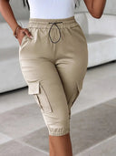 Emma | Stylish Curve Cargo Capris 0
