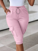 Emma | Stylish Curve Cargo Capris 2