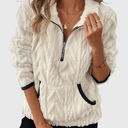Mia | Cozy Fleece Zipper Sweater 0