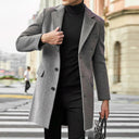 Timeless Tailored | Men's Overcoat with Notch Lapel & Side Pockets | Versatile Style for Any Occasion 1
