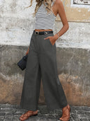 High-Waisted Relaxed Trousers