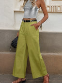 High-Waisted Relaxed Trousers
