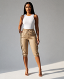 Stylish Curve Cargo Capris