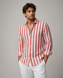 Men's Long Sleeve Stripe Shirt