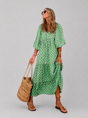 Bohemian Printed Maxi Dress