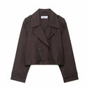Emma | Stylish Black Double Breasted Trench Coat for Women 2