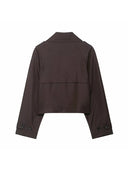 Emma | Stylish Black Double Breasted Trench Coat for Women 3
