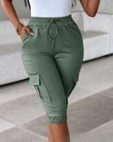 Emma | Stylish Curve Cargo Capris 3
