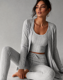 Soft Ribbed 3-Piece Lounge Set