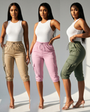 Stylish Curve Cargo Capris