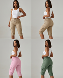 Stylish Curve Cargo Capris