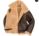Luxe Shearling | Women's Aviator Jacket with Adjustable Fit & RAF Collar | Stylish Outerwear for Ultimate Comfort 3