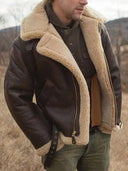 Luxe Shearling | Women's Aviator Jacket with Adjustable Fit & RAF Collar | Stylish Outerwear for Ultimate Comfort 6