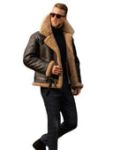Luxe Shearling | Women's Aviator Jacket with Adjustable Fit & RAF Collar | Stylish Outerwear for Ultimate Comfort 7