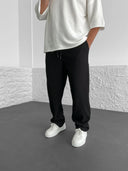Relaxed Fit Straight Leg ribbed Trousers