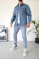 MetroShirt | Men's Jacket with Buttoned Front & Chest Pockets | Versatile Layering for Casual Comfort 0