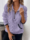 Mia | Cozy Fleece Zipper Sweater 10