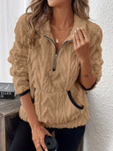 Mia | Cozy Fleece Zipper Sweater 9