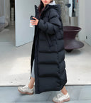 Mia | Cozy Long Black Puffer Jacket for Women 3