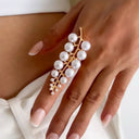 Mia | Elegant Faux Pearl Statement Ring 2