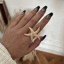 Mia | Elegant Faux Pearl Statement Ring 4