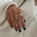 Mia | Elegant Faux Pearl Statement Ring 6