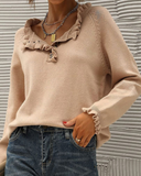 Mia | Elegant Soft-Touch Ruffle Knit Sweater 3