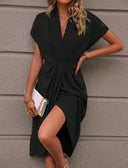 The London Draped Midi Dress