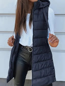 Sophie | Cozy Long Black Vest for Women 2