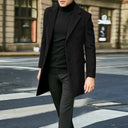 Timeless Tailored | Men's Overcoat with Notch Lapel & Side Pockets | Versatile Style for Any Occasion 2