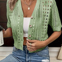 Hollow Knit Cardigan