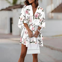 Ruffled Floral Mini Dress