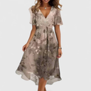 Floral V-Neck Midi