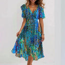 Floral V-Neck Midi
